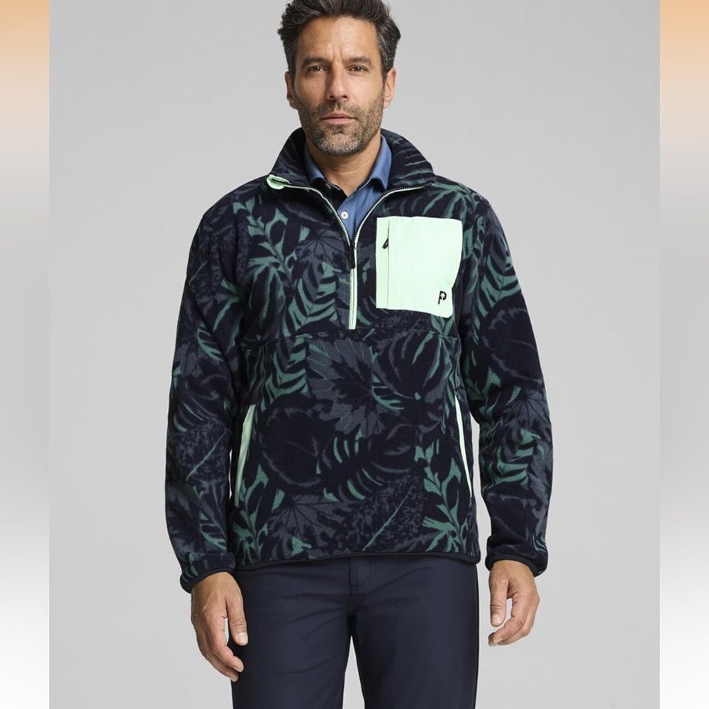 Puma x PTC Half Zip Palm Fleece Deep Navy Pullover